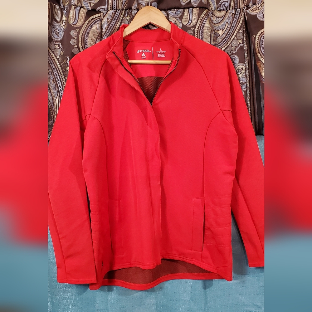 Antigua womens softshell golf jacket, size L. Very good used condition